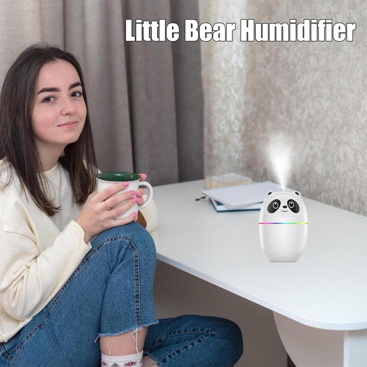 Mini Room Humidifier- Cute Panda Cool Mist