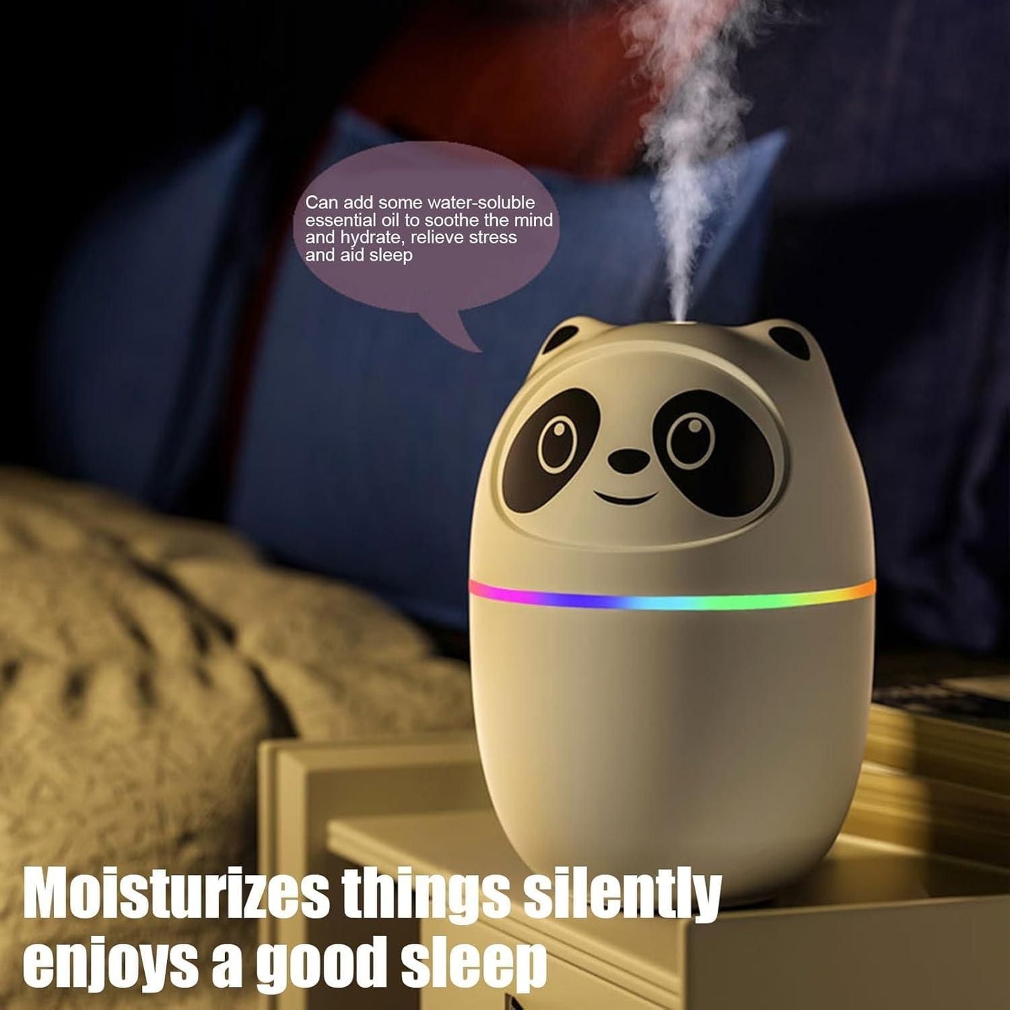 Mini Room Humidifier- Cute Panda Cool Mist