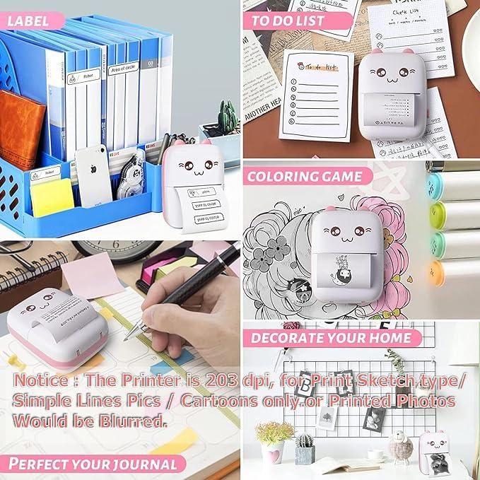 Mini Printer - Inkless Bluetooth Pocket Printer