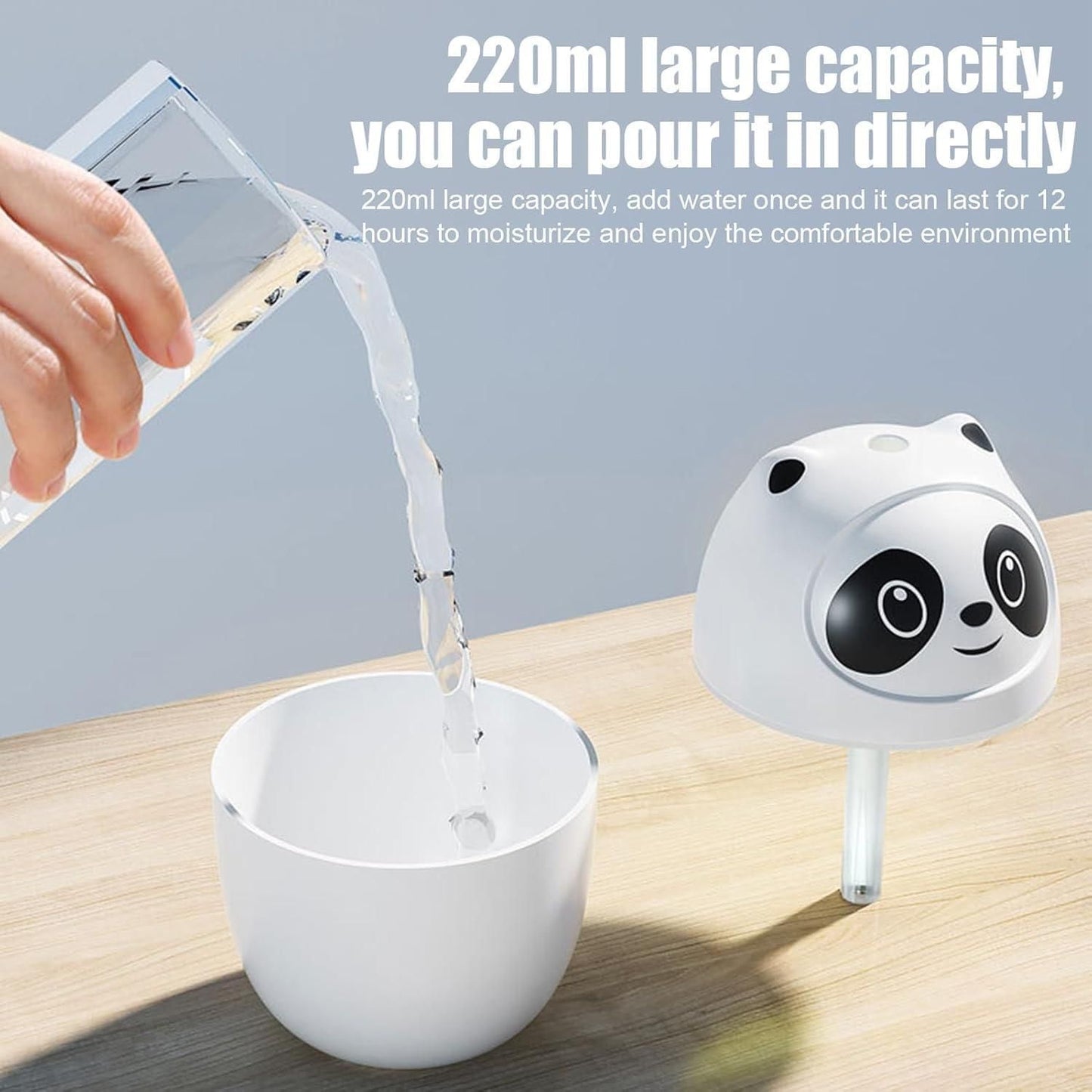 Mini Room Humidifier- Cute Panda Cool Mist
