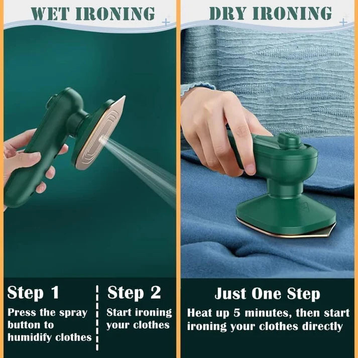 Mini Steamer Iron 110 W (Green)